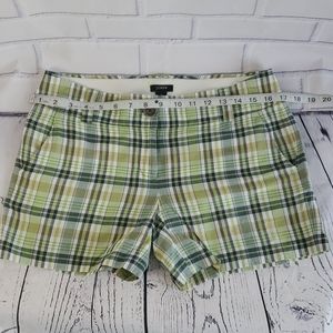 j.crew City fit plaid shorts